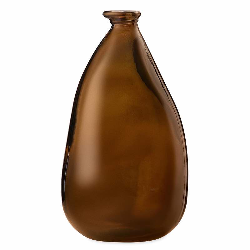 Oblong Recycled Glass Balloon Vase, 14